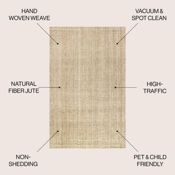 Hiro Hand Woven Chunky Jute Area Rug
